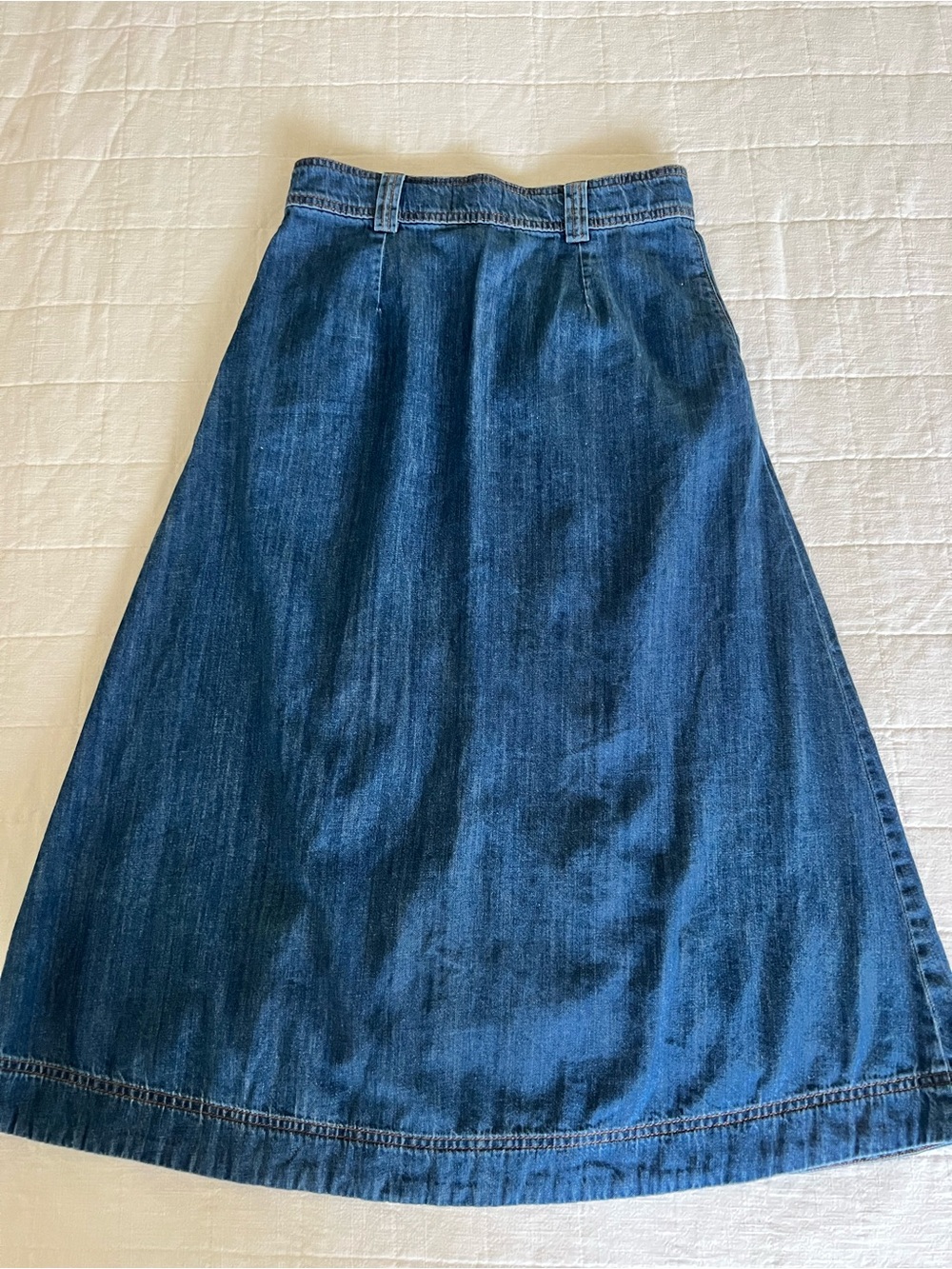 Sezane women’s denim skirt buttons size 38 us 6 - Picture 6 of 9